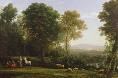 Landscape with Erminia in Discourse with the Old Man and His Sons by Claude Lorrain